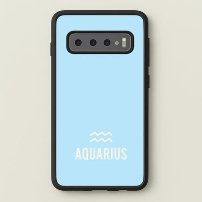Aquarius Pastel Zodiac Galaxy S10 Case