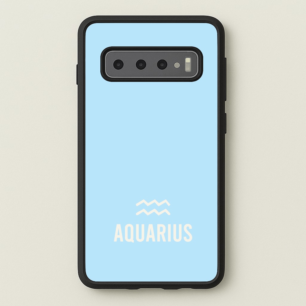 Aquarius Pastel Zodiac Galaxy S10 Plus Case