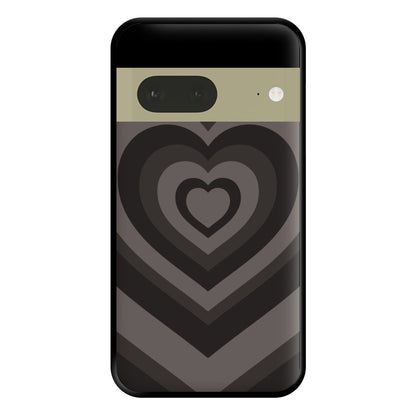 Abstract Black Heart Google Pixel 7a Case
