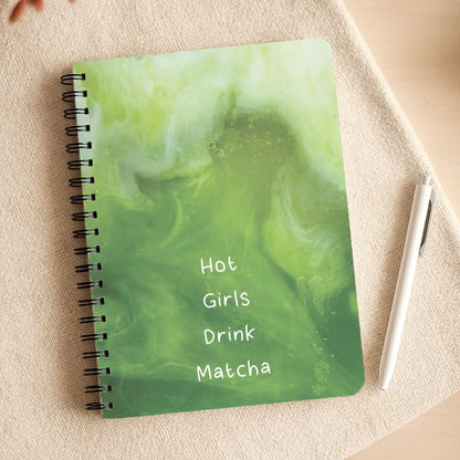 Hot Girls Drink Matcha Notepad