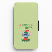 Cute Blue Alien Elf Flip / Wallet Phone Case 1