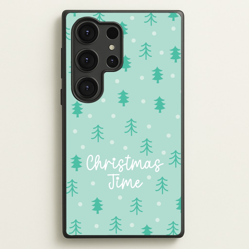 Cute Xmas Trees Pattern Galaxy S25 Ultra Case