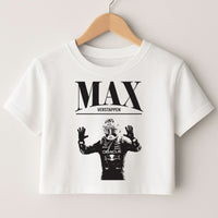 Max Blue And Red Crop top