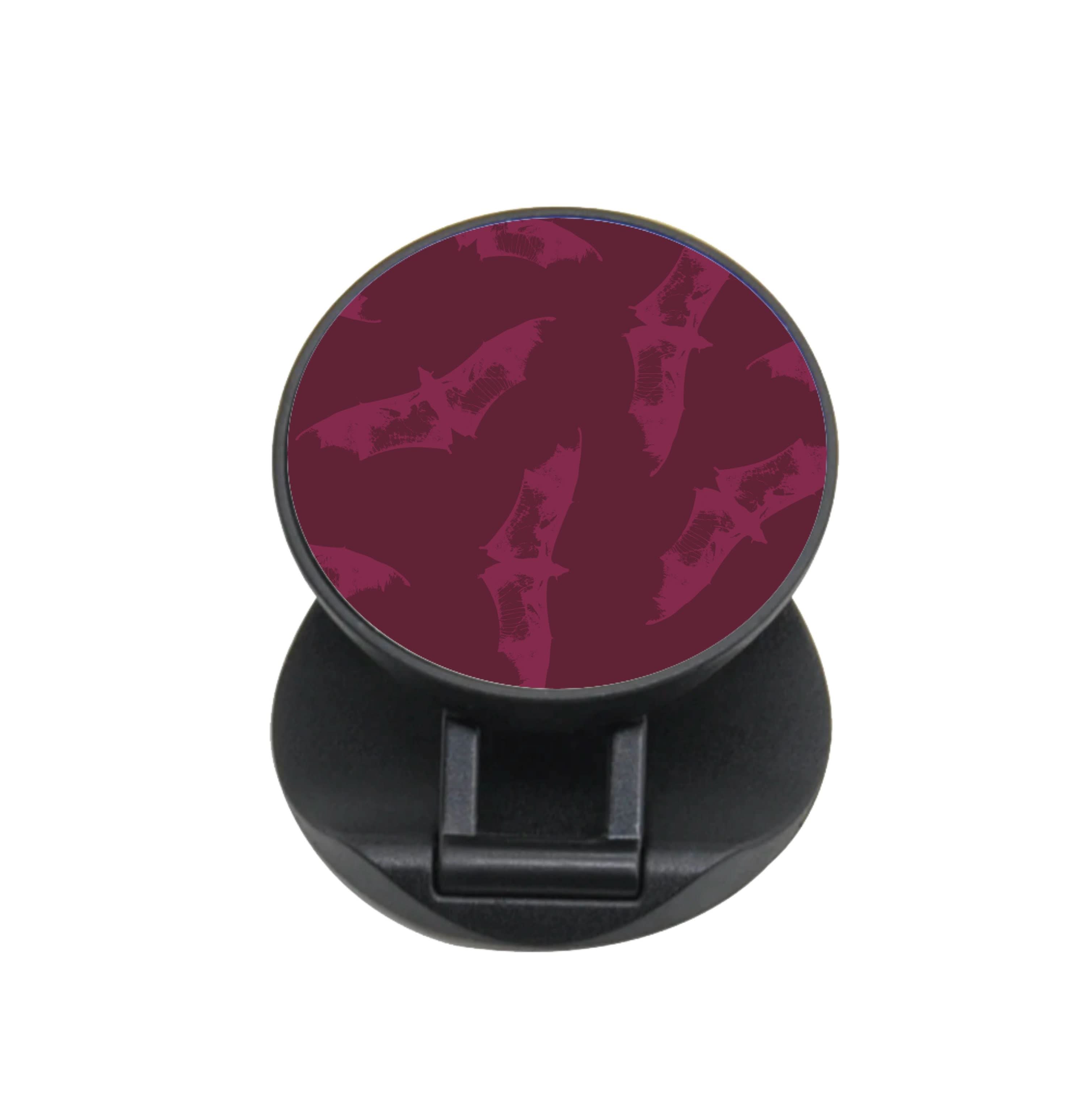 Dark Pink Bats Pattern FunGrip