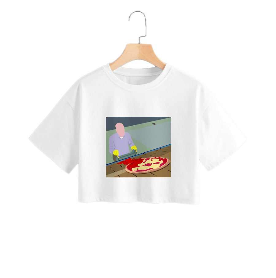 Pizza On The Roof - Breaking Bad Crop Top
