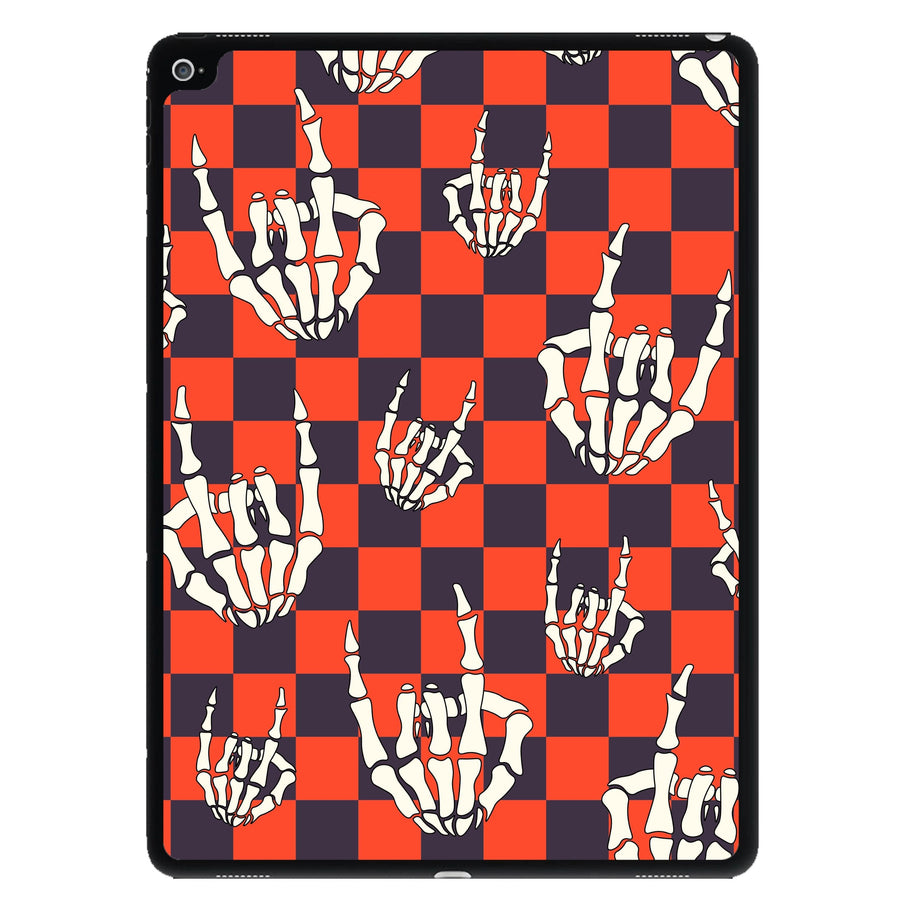 Rock On Skeleton Orange iPad Case