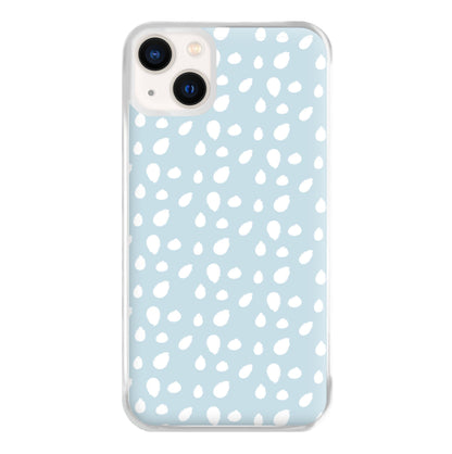 Pastel Blue Dots Phone Case