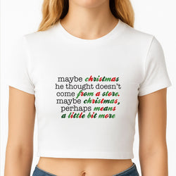 Green Creature Quote Crop Top
