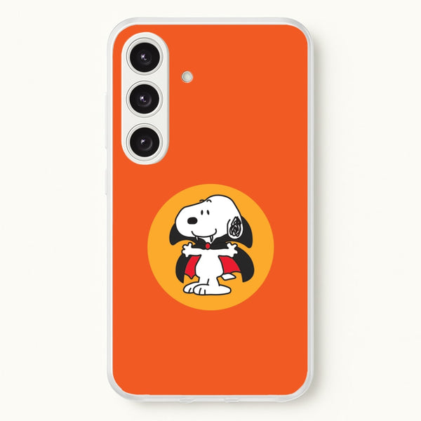 Cartoon Beagle Vampire Galaxy S25 Case