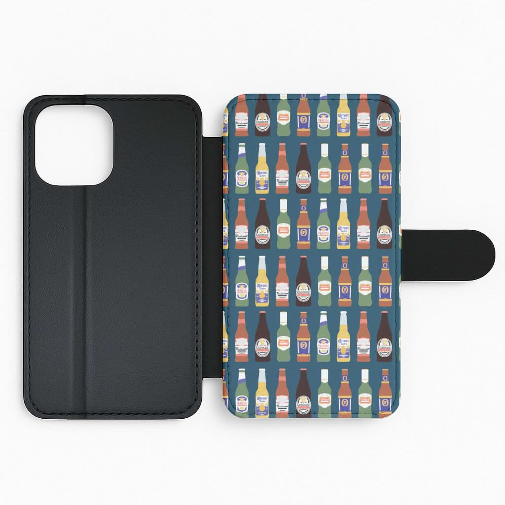 Geometric Brewery Pattern Flip Phone Case