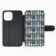 Geometric Brewery Pattern Flip / Wallet Phone Case 2