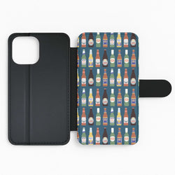 Geometric Brewery Pattern Flip Phone Case