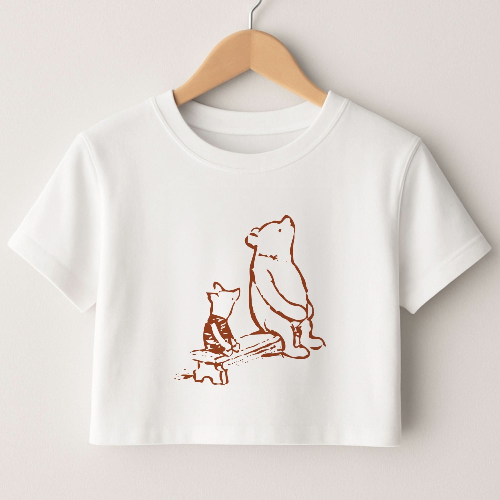 Winnie & Pig Crop Top