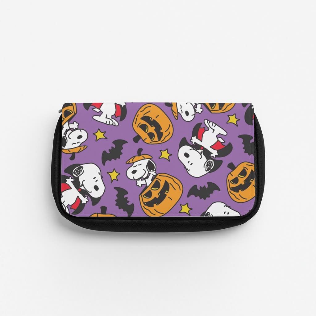 Cartoon Beagle Halloween Pattern Pencil Case