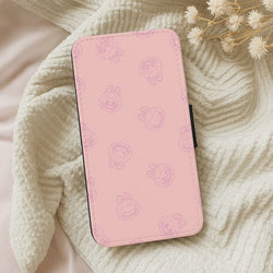 Monsters Outline Pattern II Leather Phone Case