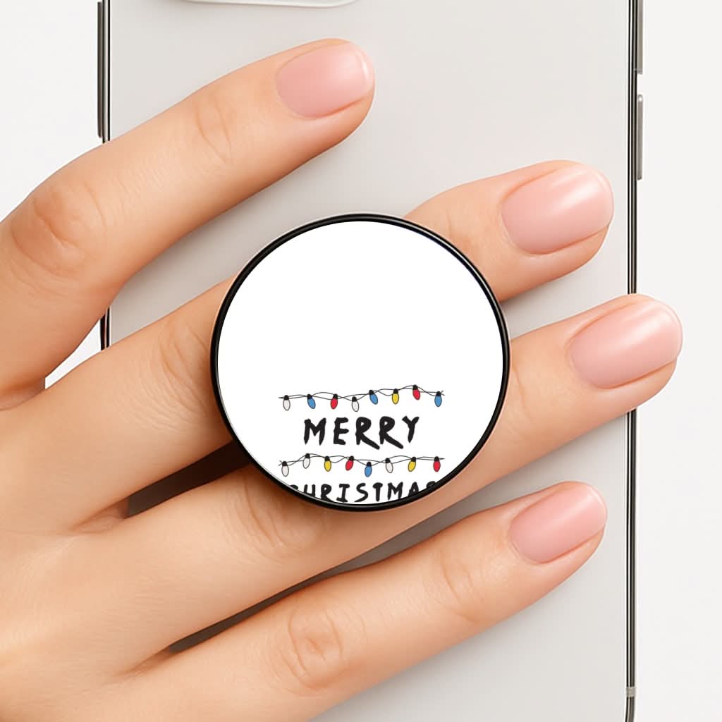 Merry Christmas String Lights Phone Grip