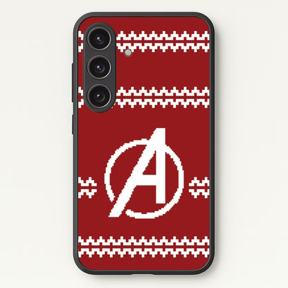 Superhero Team Red Christmas Jumper  Galaxy S24 Plus Case