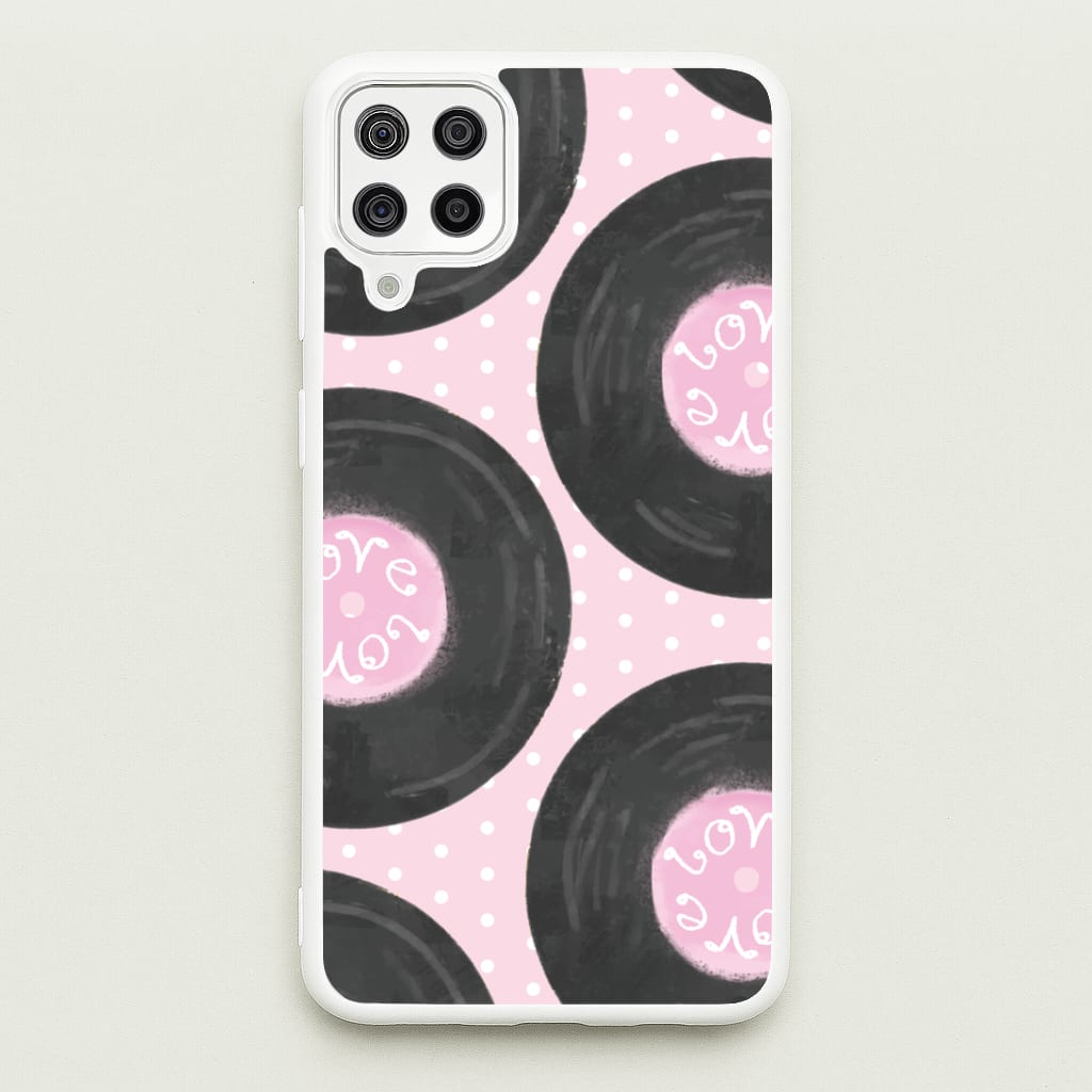 Thrifted Vinyl Polka Pattern Galaxy A12 Case