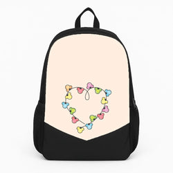 Cartoon Mouse Christmas Fairylights Heart Backpack