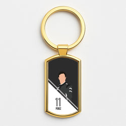 Perez 2026 Gold Keyring