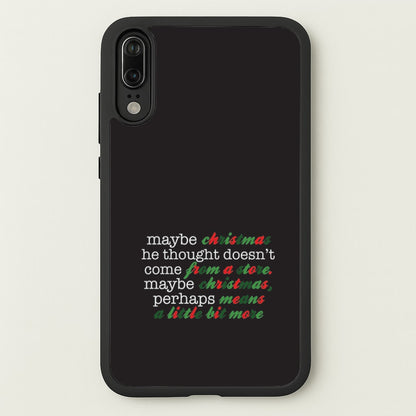 Green Creature Quote Huawei P20 Case