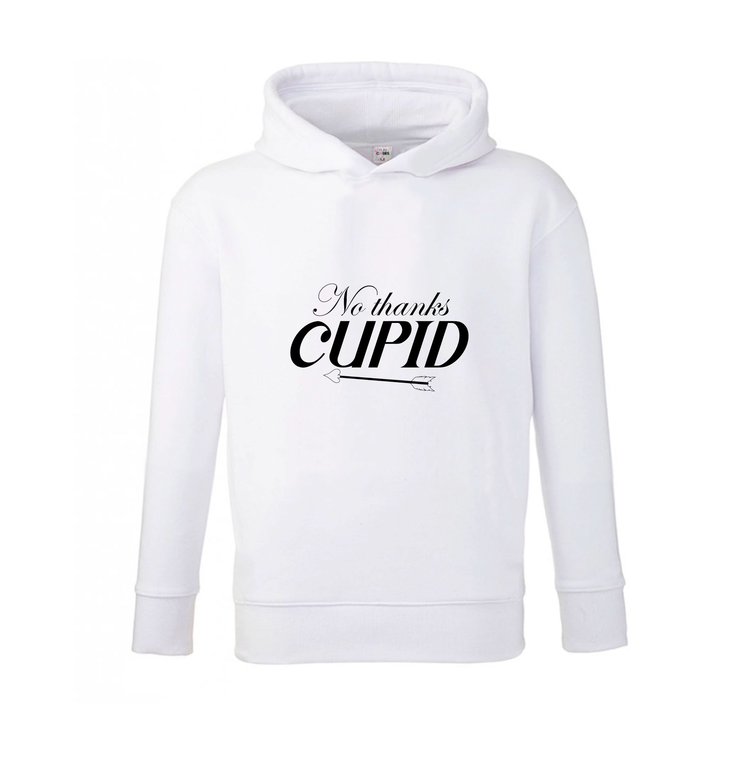 Valentine's No Thanks Cupid Kids Hoodie