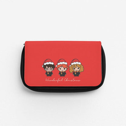 Wizards With Christmas Hats Pencil Case