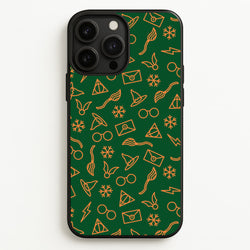 Christmas Wizard Icons Pattern iPhone 13 Pro Max Case