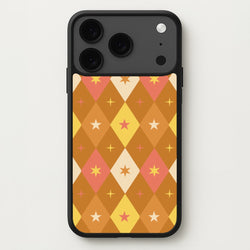 Retro Christmas Argyle Pattern iPhone 17 Pro Max Case
