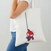 Blue Hanging Spider Hero Tote Bag 2