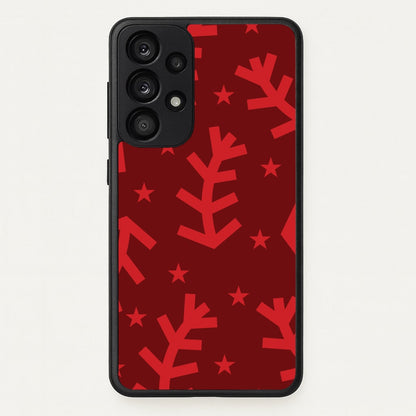 Abstract Ferns And Snowflakes Pattern Galaxy A53 Case