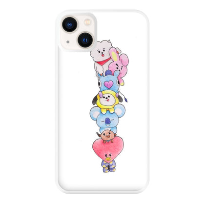 K-Pop Band BT21 Drawing Phone Case