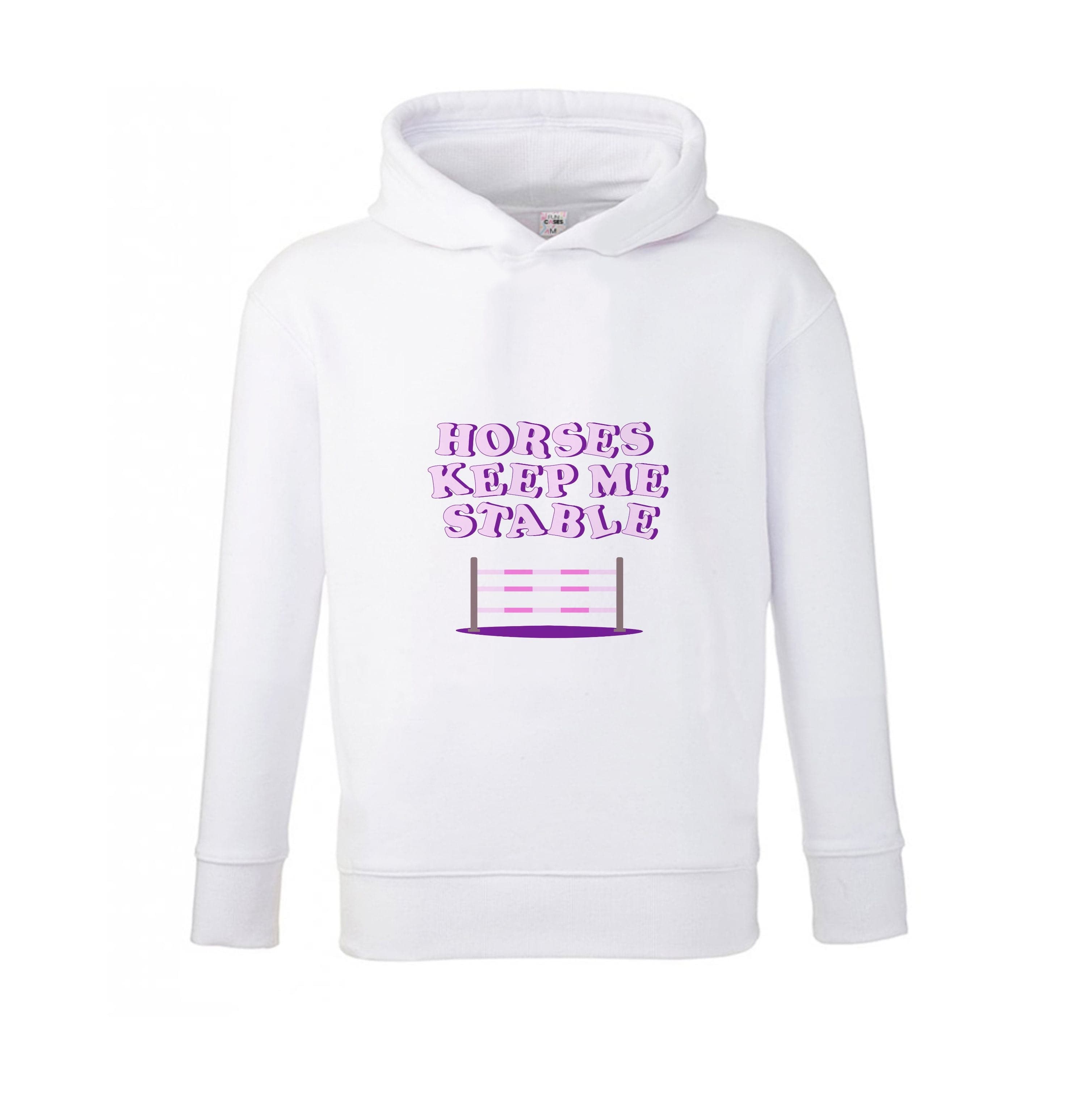 Horses Keep Me Stable - Horses Kids Hoodie