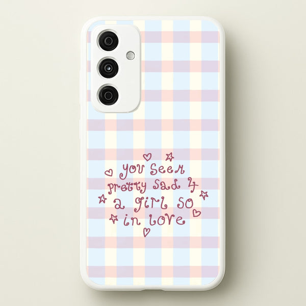 Dreamy Plaid Galaxy A55 Case