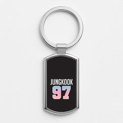 Jungkook 97 Silver Metal Keyring