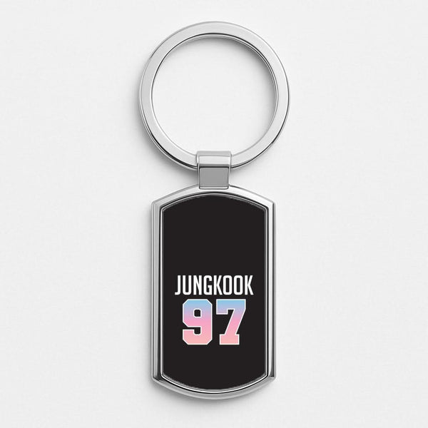 Jungkook 97 Silver Metal Keyring