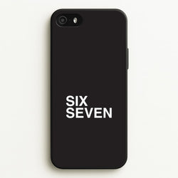 6 7 Black iPhone 5 / 5s / SE 2016 Case