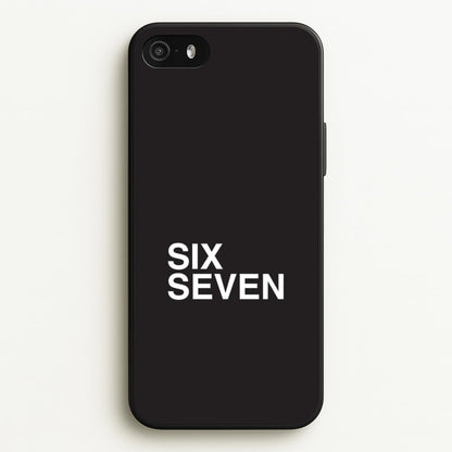 6 7 Black iPhone 5 / 5s / SE 2016 Case