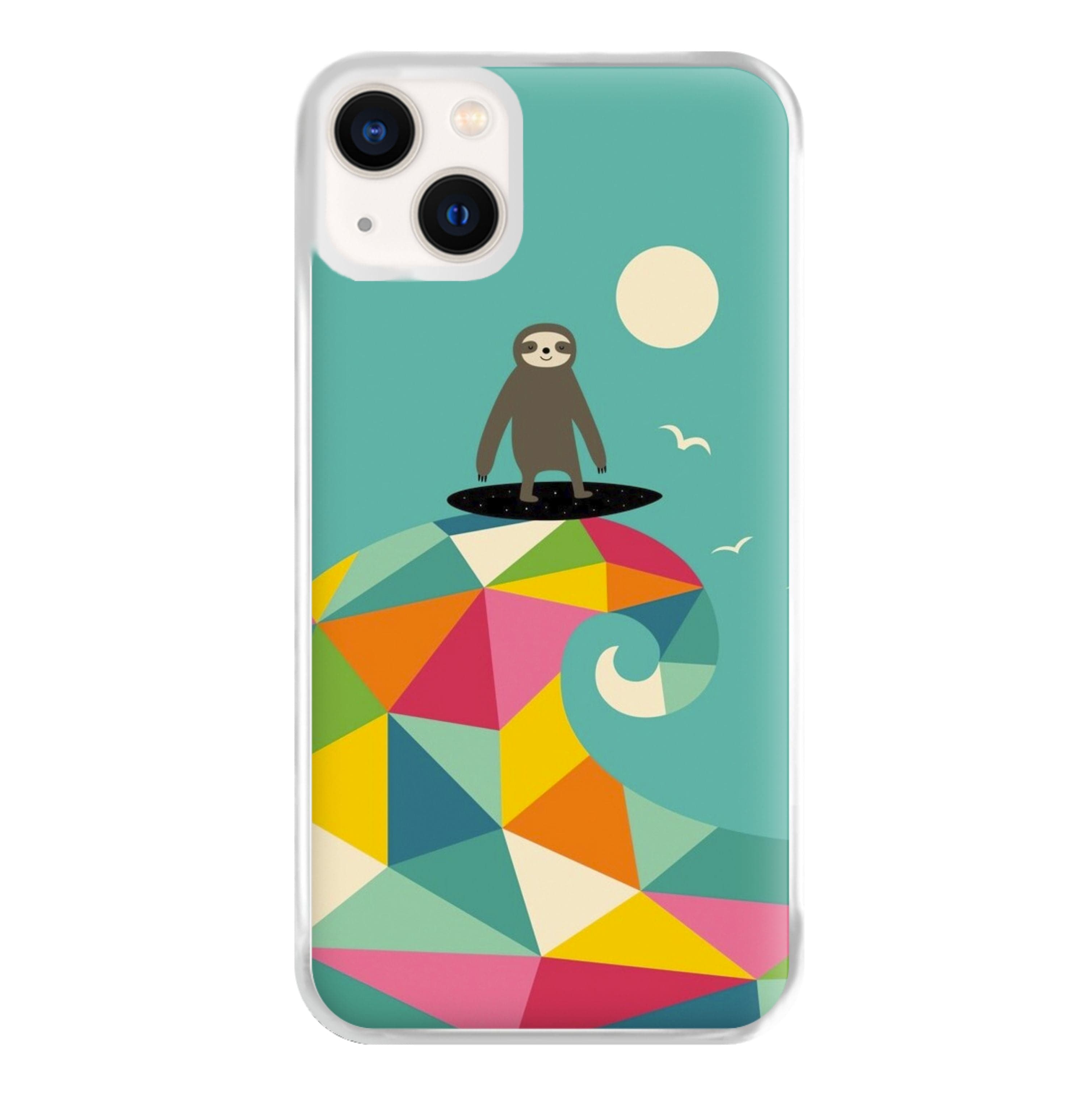 Surfing Sloth Phone Case