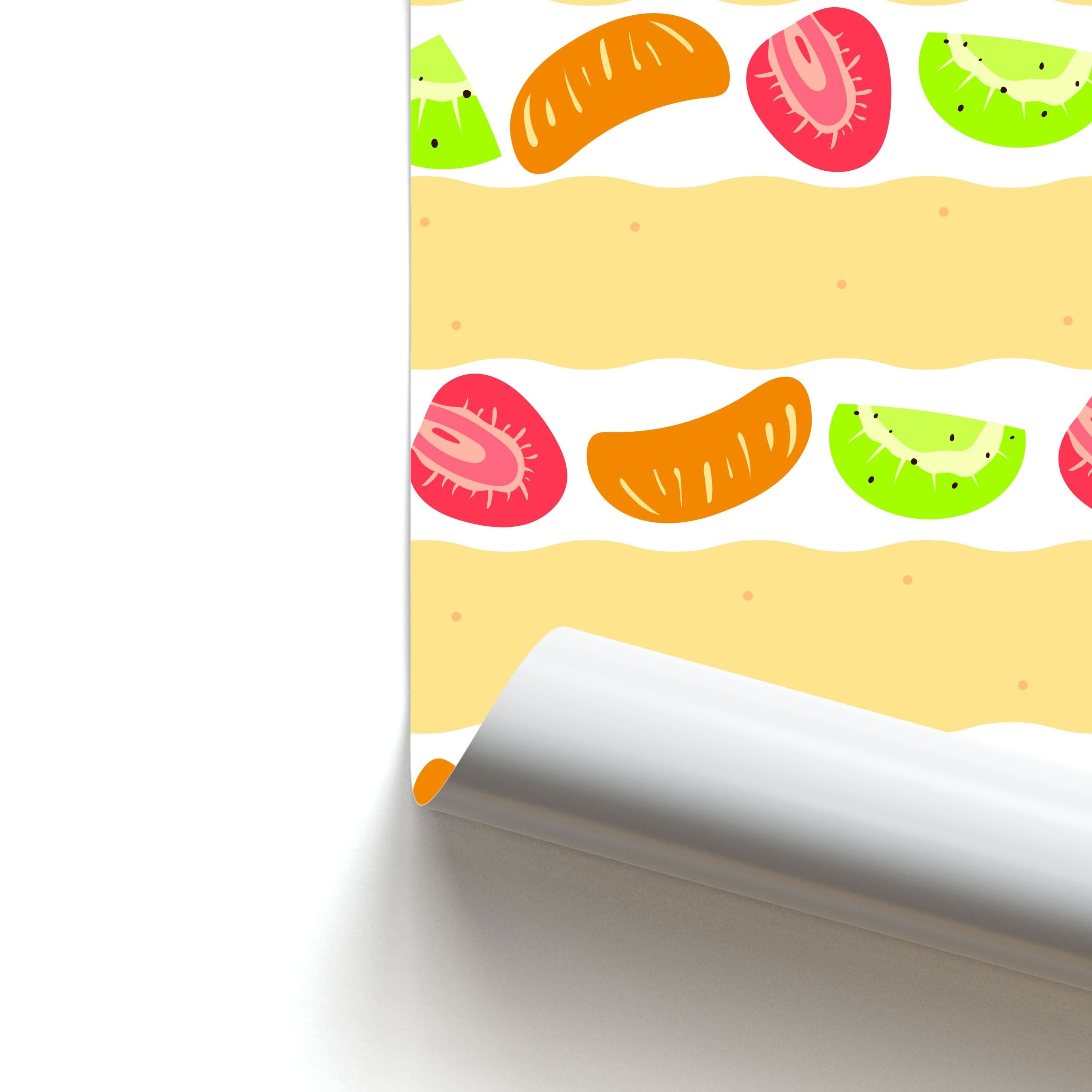 Fruit Sando Pattern Poster