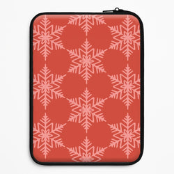 Red Giant Snowflakes Christmas Pattern Universal Laptop Sleeve