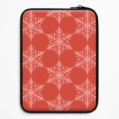 Red Giant Snowflakes Christmas Pattern Universal Laptop Sleeve