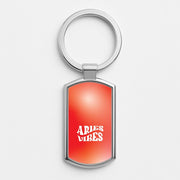 Aries Vibes Gradient Zodiac Luxury Keyring 1