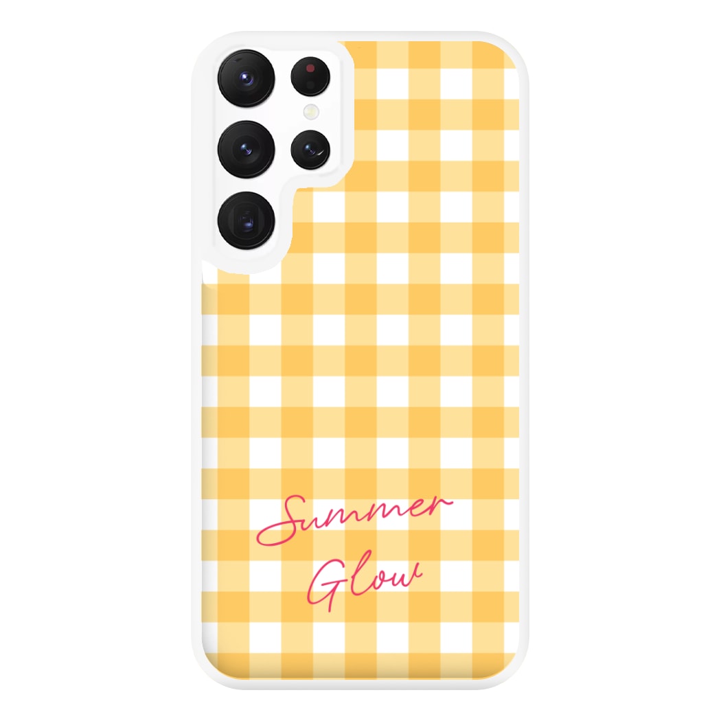 Tartan Summer Glow Galaxy S22 Ultra Case