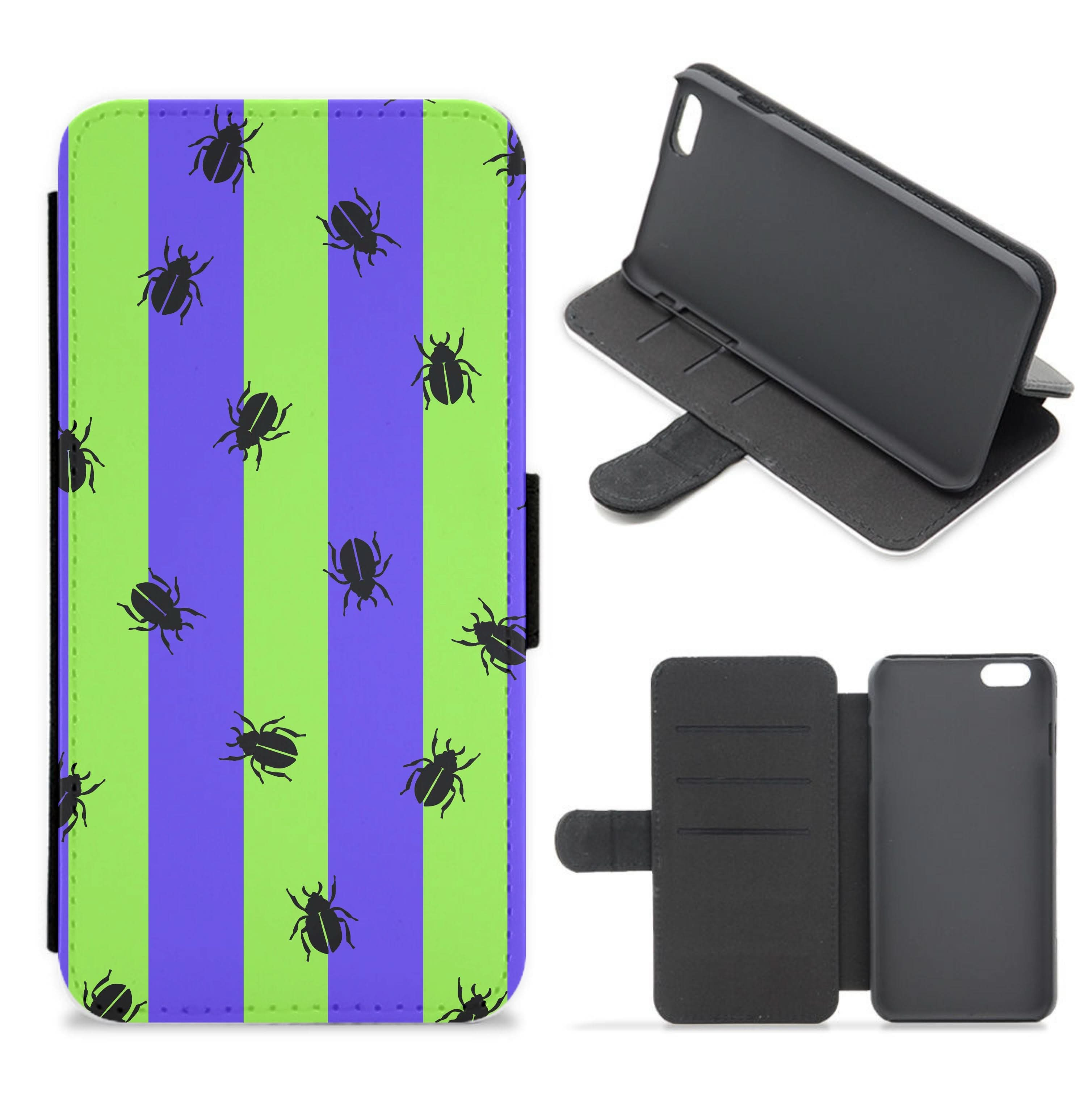 Bug Pattern Flip / Wallet Phone Case