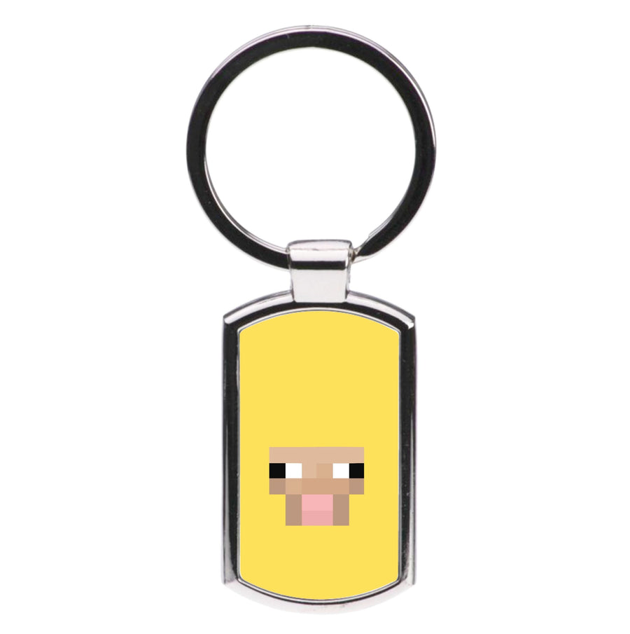 Yellow Sheep Luxury Keyring