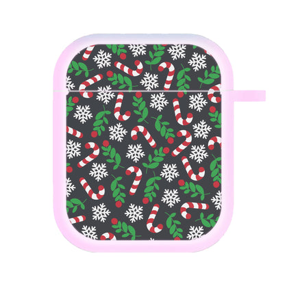 Snow Black Pattern AirPods Case