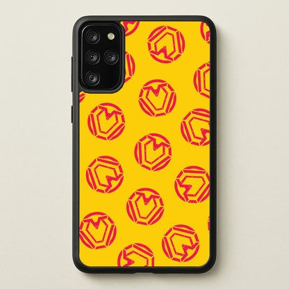Metal Heart Pattern Galaxy S20 Plus Case