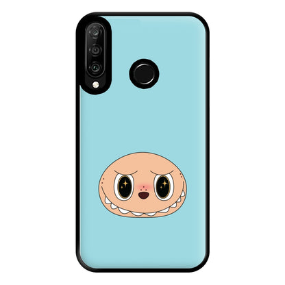 Cute Blue Monster Face Huawei P30 Lite Case
