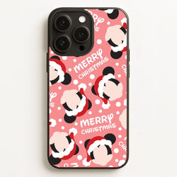 Merry Christmas Cartoon Mouse Pattern Phone Case for Apple iPhone, Samsung Galaxy, Huawei and Google Pixel